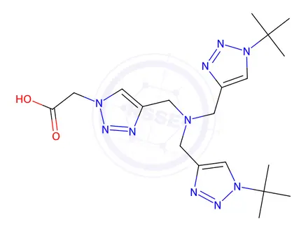 Chemical structure of 1H-1,2,3-Triazole-1-acetic acid, 4-[[bis[[1-(1,1-diMethylethyl)-1H-1,2,3-triazol-4-yl]Methyl]aMino]Methyl]-