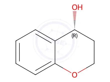 Chemical structure of (R)-Chroman-4-ol