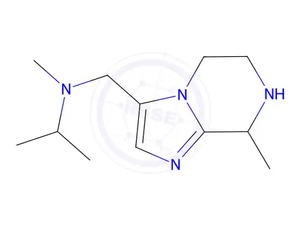 Chemical structure of N-Methyl-N-((8-methyl-5,6,7,8-tetrahydroimidazo[1,2-a]pyrazin-3-yl)methyl)propan-2-amine