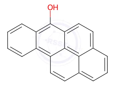 Chemical structure of 6-hydroxybenzo(a)pyrene