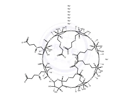 Chemical structure of Sugammadex sodium Impurity Org246653-1