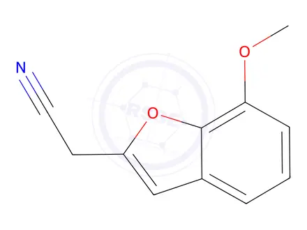 Chemical structure of 2-(7-Methoxybenzofuran-2-yl)acetonitrile