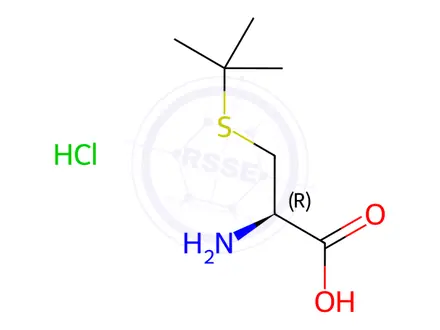 Chemical structure of S-tert-Butyl-L-cysteine Hydrochloride