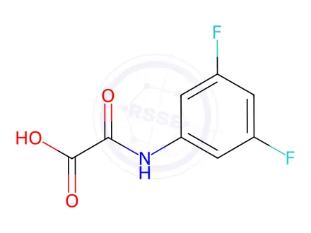 Chemical structure of [(3,5-Difluorophenyl)amino](oxo)acetic acid