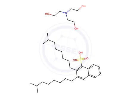 Chemical structure of diisononylnaphthalenesulphonic acid, compound with 2,2',2''-nitrilotriethanol (1:1)