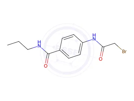 Chemical structure of 4-[(2-Bromoacetyl)amino]-N-propylbenzamide