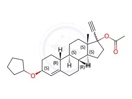 Chemical structure of Etynodiol Diacetate Impurity 70