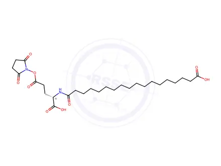 Chemical structure of Insulin Degludec Impurity 16