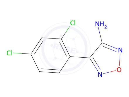 Chemical structure of 4-(2,4-Dichlorophenyl)-1,2,5-oxadiazol-3-amine