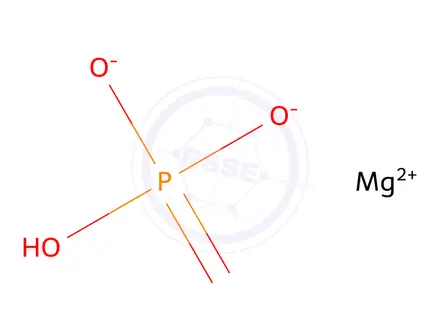 Chemical structure of Magnesium hydrogenortho phosphate