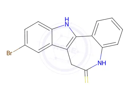 Chemical structure of 9-bromo-7,12-dihydrobenzo[2,3]azepino[4,5-b]indole-6(5H)-thione