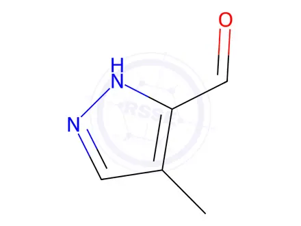 Chemical structure of 4-methyl-1H-pyrazole-5-carbaldehyde