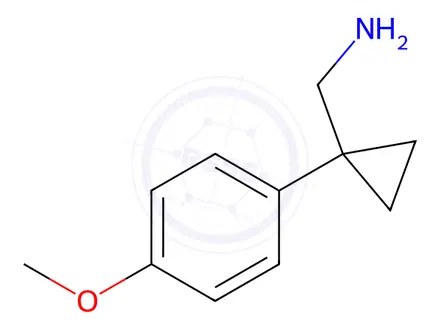 Chemical structure of [1-(4-methoxyphenyl)cyclopropyl]methanamine