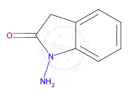 Chemical structure of 1-Amino-1,3-dihydro-2H-indol-2-one
