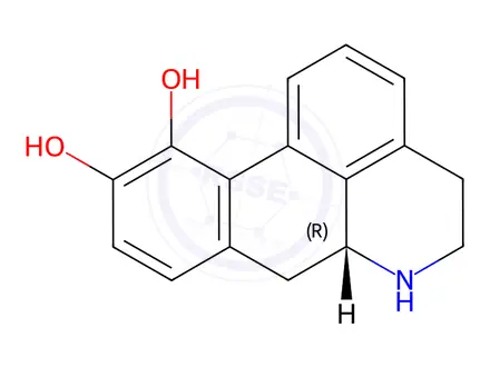 Chemical structure of Norapomorphine