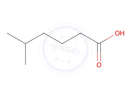 Chemical structure of isoheptanoic acid