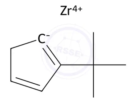 Chemical structure of BIS(TERT-BUTYLCYCLOPENTADIENYL)ZIRCONIUM DICHLORIDE