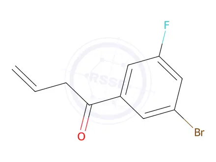 Chemical structure of 1-(3-Bromo-5-fluorophenyl)but-3-en-1-one
