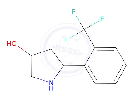 Chemical structure of 5-(2-(Trifluoromethyl)phenyl)pyrrolidin-3-ol
