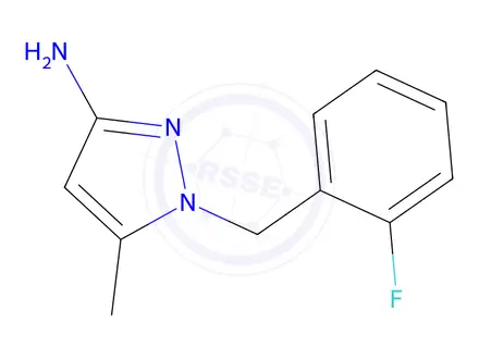 Chemical structure of 1-[(2-fluorophenyl)methyl]-5-methyl-1h-pyrazol-3-amine