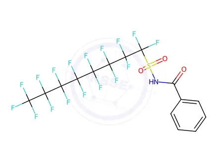 Chemical structure of N-((Perfluorooctyl)sulfonyl)benzamide