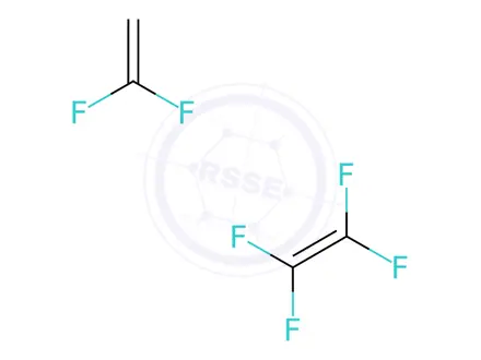 Chemical structure of Ethene, 1,1,2,2-tetrafluoro-, polymer with 1,1-difluoroethene