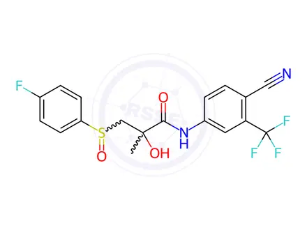 Chemical structure of Bicalutamide Sulfoxide
