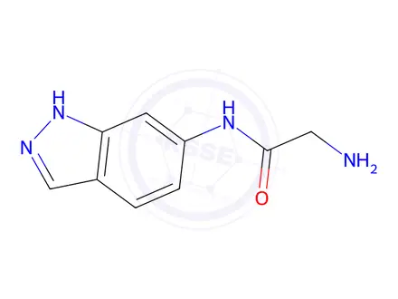 Chemical structure of 2-Amino-N-(1h-indazol-6-yl)acetamide
