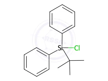 Chemical structure of tert-Butyldiphenylchlorosilane