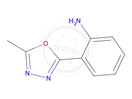 Chemical structure of 2-(5-methyl-1,3,4-oxadiazol-2-yl)aniline