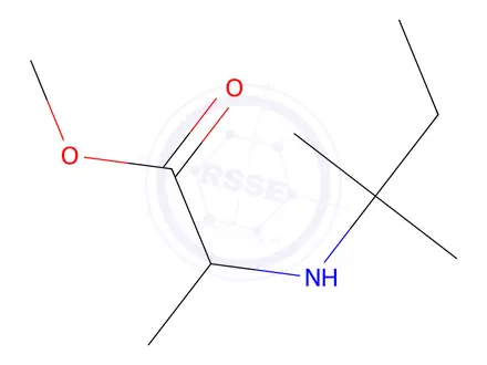 Chemical structure of Methyl tert-pentylalaninate