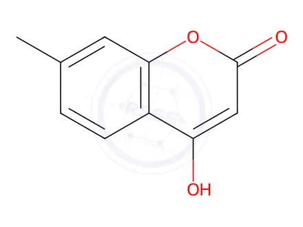 Chemical structure of 4-Hydroxy-7-methylcoumarin