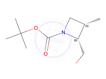 Chemical structure of tert-Butyl (2R,3S)-2-(hydroxymethyl)-3-methylazetidine-1-carboxylate