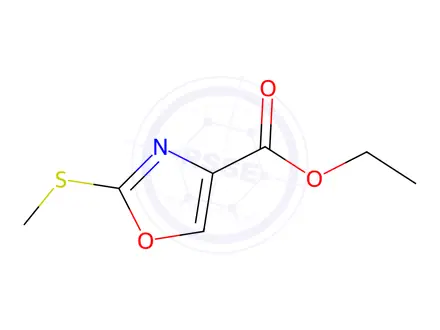 Chemical structure of Ethyl 2-(methylthio)oxazole-4-carboxylate