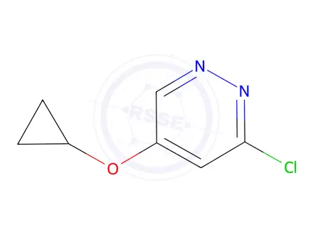 Chemical structure of 3-chloro-5-cyclopropoxypyridazine