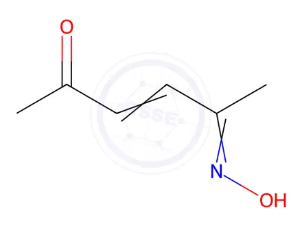 Chemical structure of 3-Hexene-2,5-dione, monooxime (8CI,9CI)