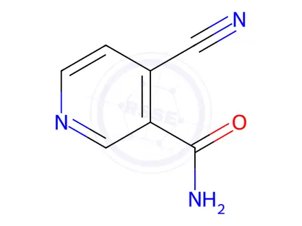 Chemical structure of Nicotinamide, 4-cyano-(6CI,7CI,8CI)