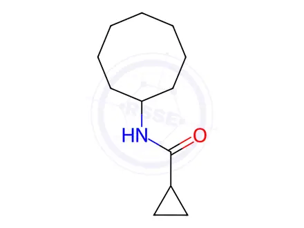 Chemical structure of n-Cyclooctylcyclopropanecarboxamide