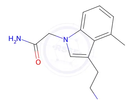 Chemical structure of 2-(3-(2-Aminoethyl)-4-methyl-1h-indol-1-yl)acetamide