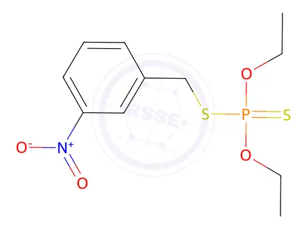 Chemical structure of Dithiophosphoric acid O,O-diethyl S-(3-nitrobenzyl) ester