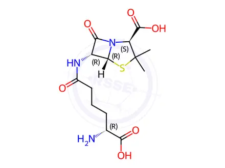 Chemical structure of Penicillin N