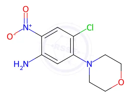 Chemical structure of 4-chloro-5-morpholino-2-nitroaniline