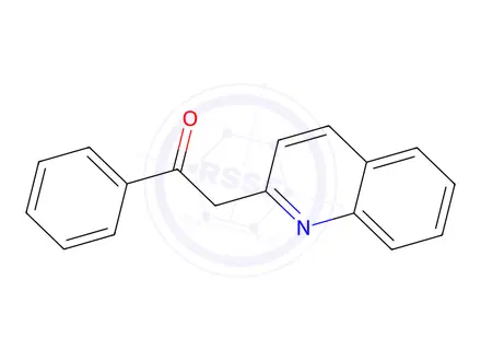 Chemical structure of 1-Phenyl-2-(quinolin-2-yl)ethan-1-one