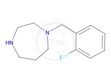 Chemical structure of 1-[(2-Fluorophenyl)methyl]-1,4-diazepane