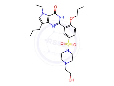 Chemical structure of MIRODENAFIL
