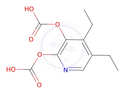 Chemical structure of Ethyl,5-Ethyl-Pyridine-2,3-Dicarbonate
