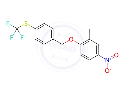Chemical structure of 2-(4-Trifluoromethylthiobenzoxy)-5-nitrotoluene