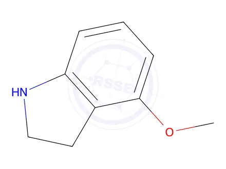 Chemical structure of 4-methoxy-2,3-dihydro-1H-indole