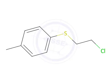Chemical structure of 1-[(2-chloroethyl)sulfanyl]-4-methylbenzene