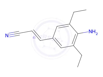 Chemical structure of 3-(4-Amino-3,5-diethylphenyl)-2-propenenitrile